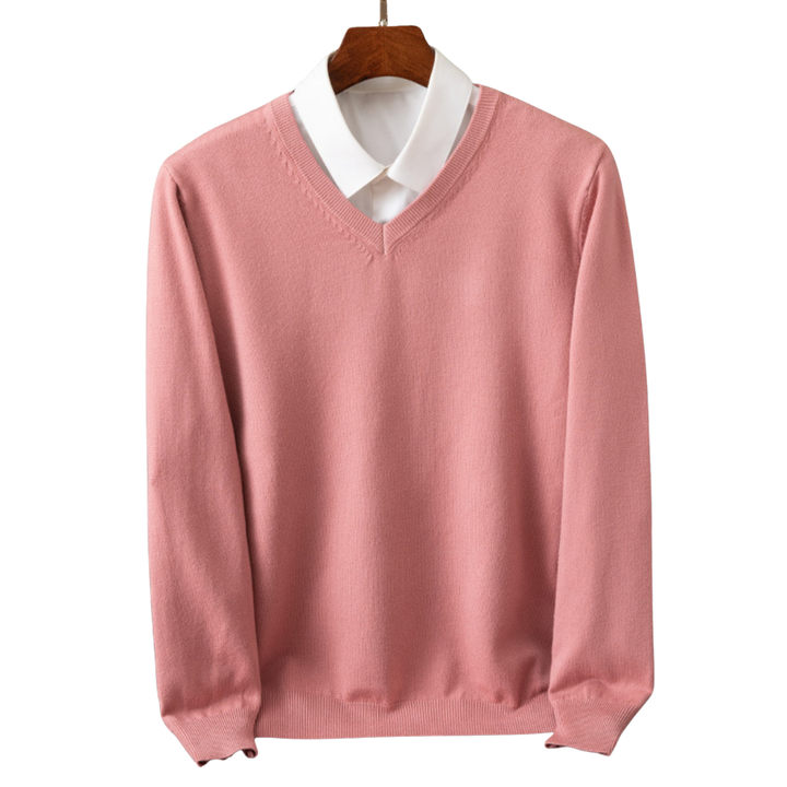 Yanis | Pull V-Neck en Pur pour Hommes