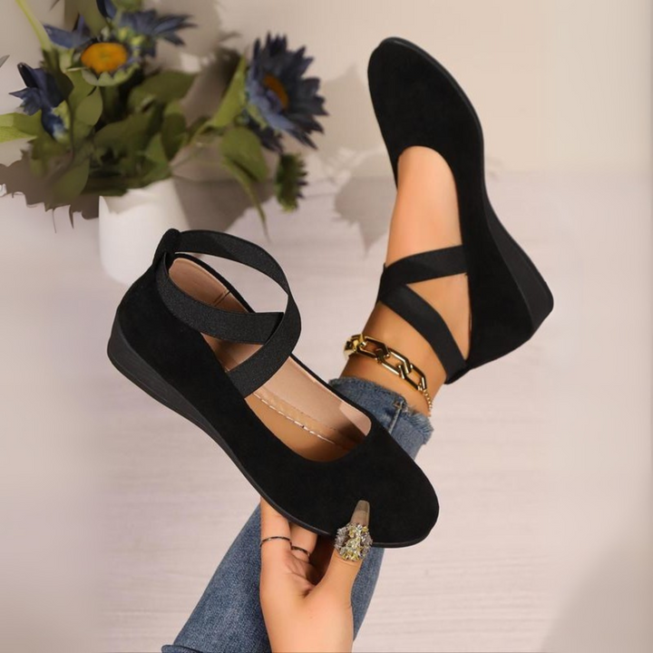 Charlotte | Ballerines À Talons Compensés Fermées