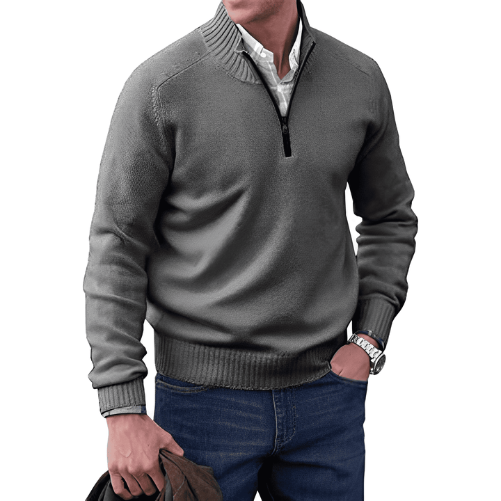 Adrien | Pull Cachemire Élégant Zippé