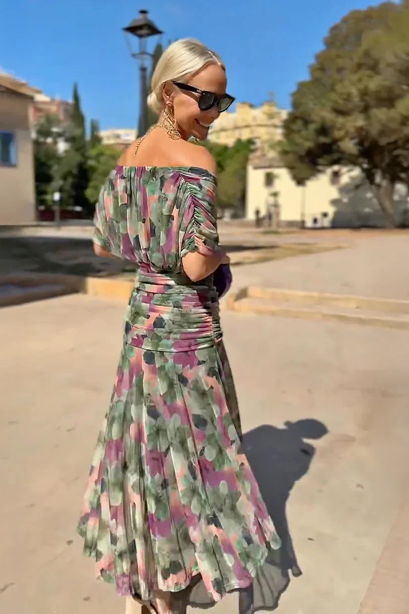 Louise | Robe Maxi Élégante Col V