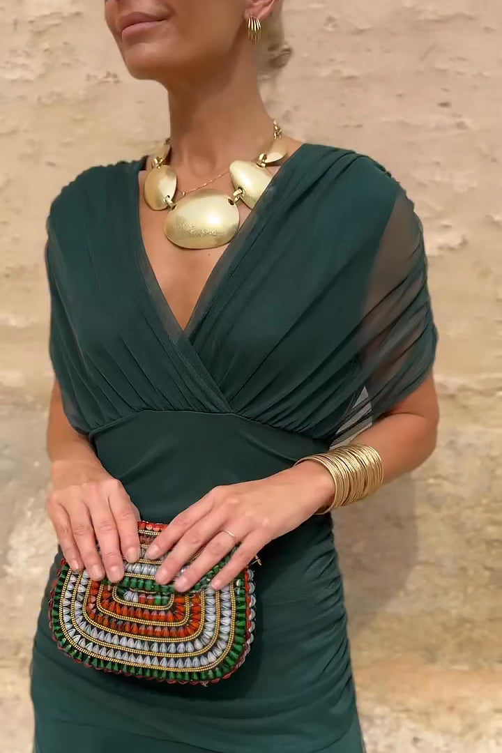 Louise | Robe Maxi Élégante Col V
