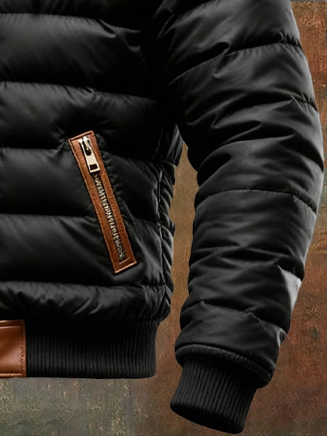 Hugo | VESTE MATELASSÉE SHERPA NOIRE