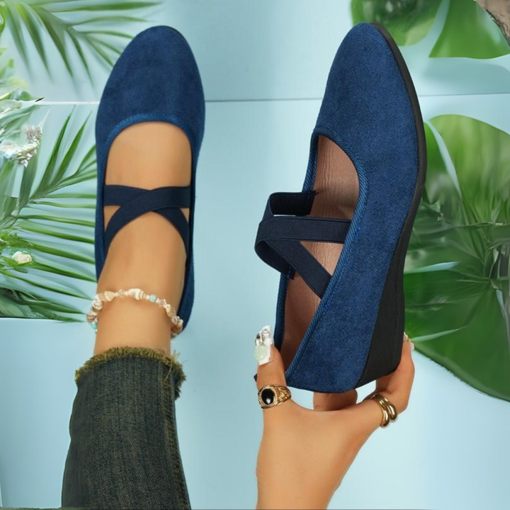 Charlotte | Ballerines À Talons Compensés Fermées
