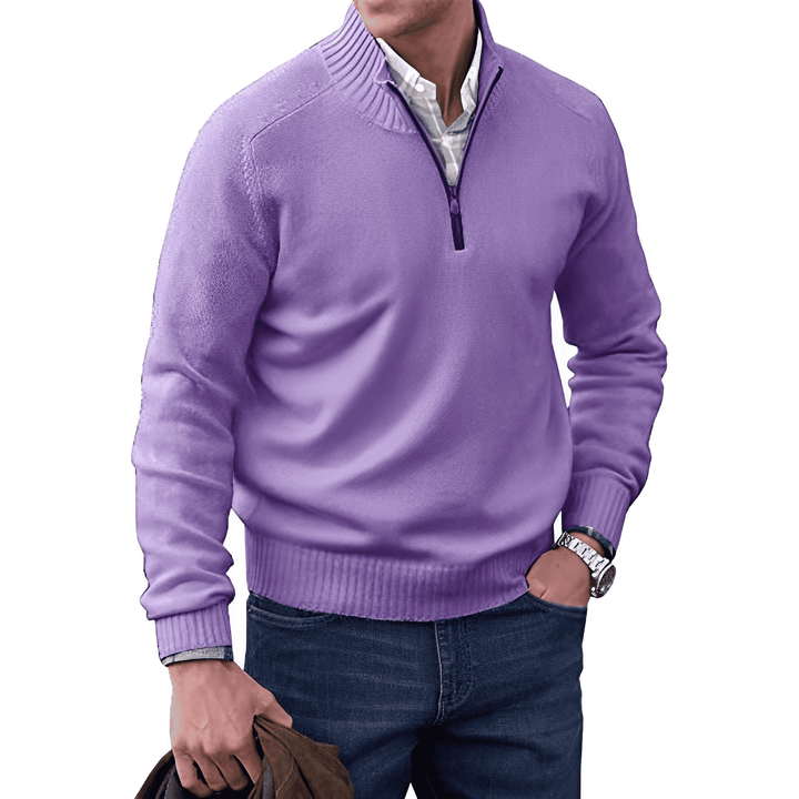 Adrien | Pull Cachemire Élégant Zippé