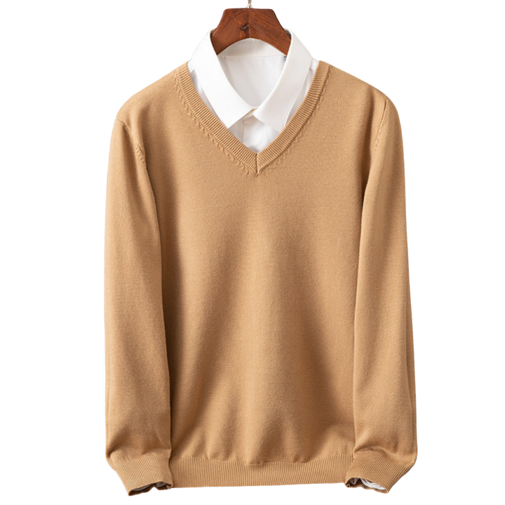 Yanis | Pull V-Neck en Pur pour Hommes