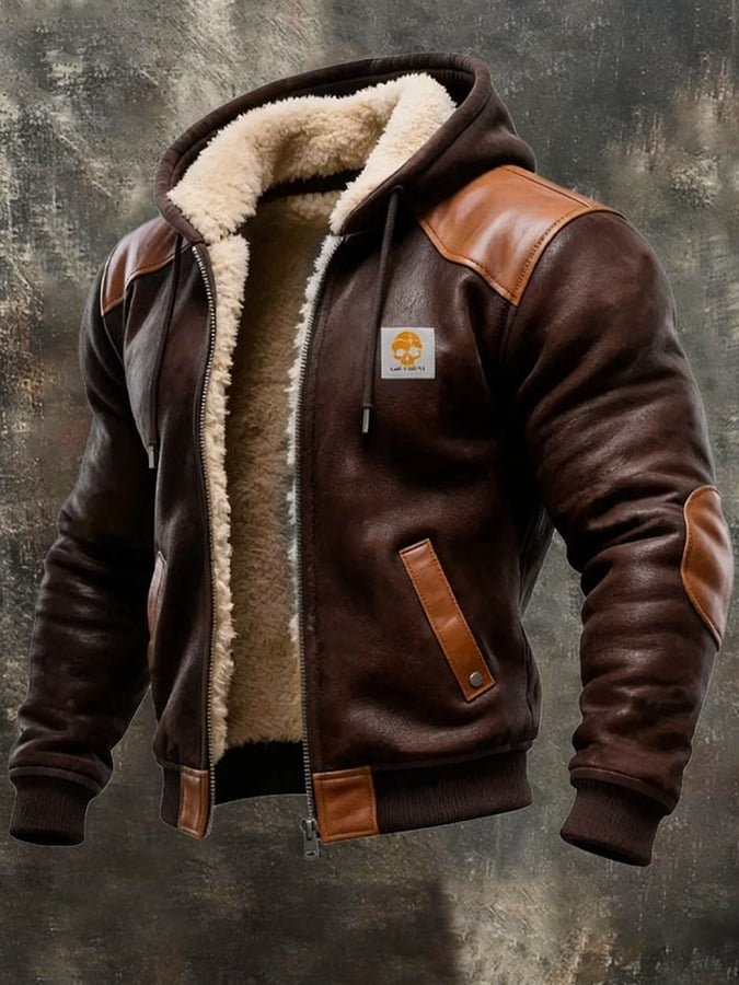 DUCHÊNE | BLOUSON HIVERNAL À DÉTAILS CUIR RAFFINÉS