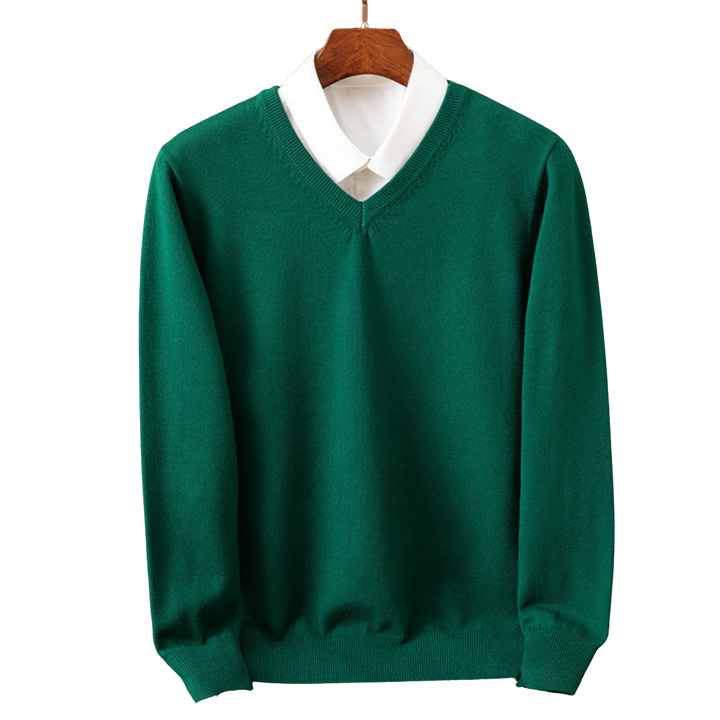 Yanis | Pull V-Neck en Pur pour Hommes