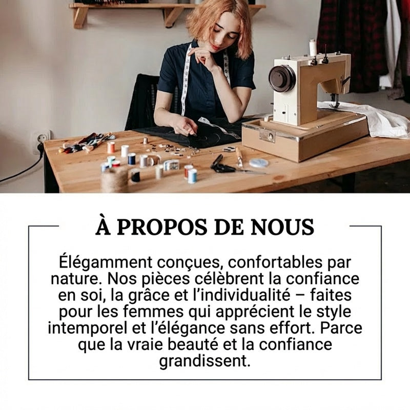 Ensemble femme : top asymétrique & pantalon large