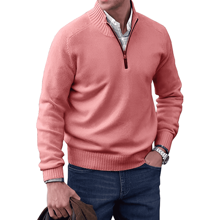 Adrien | Pull Cachemire Élégant Zippé