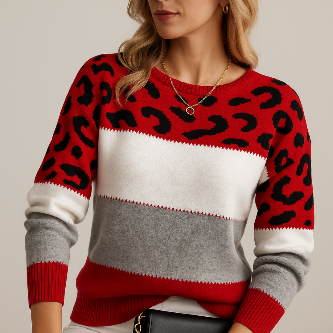 Juliette | Pull Léopard Élégance