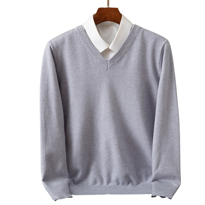 Yanis | Pull V-Neck en Pur pour Hommes