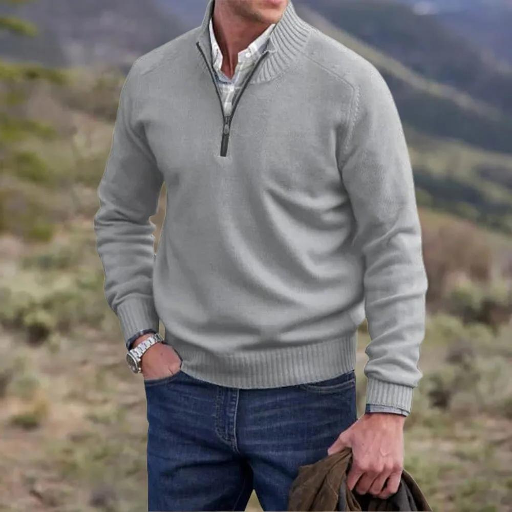 Adrien | Pull Cachemire Élégant Zippé