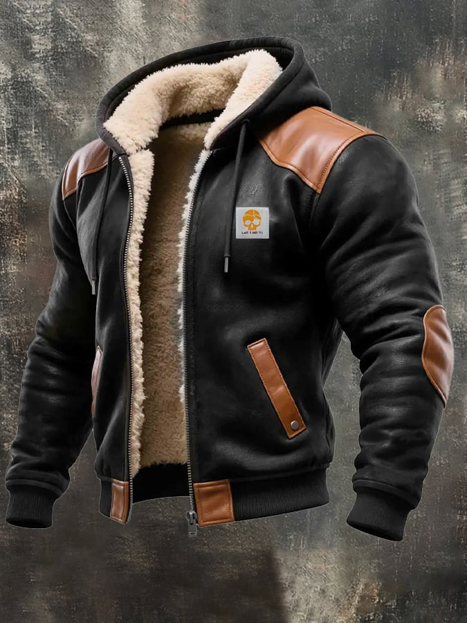 DUCHÊNE | BLOUSON HIVERNAL À DÉTAILS CUIR RAFFINÉS
