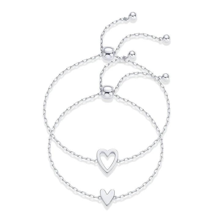 Anne | Bracelet cœurs assortis