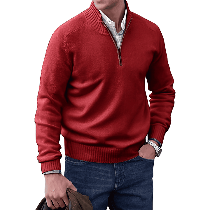 Adrien | Pull Cachemire Élégant Zippé