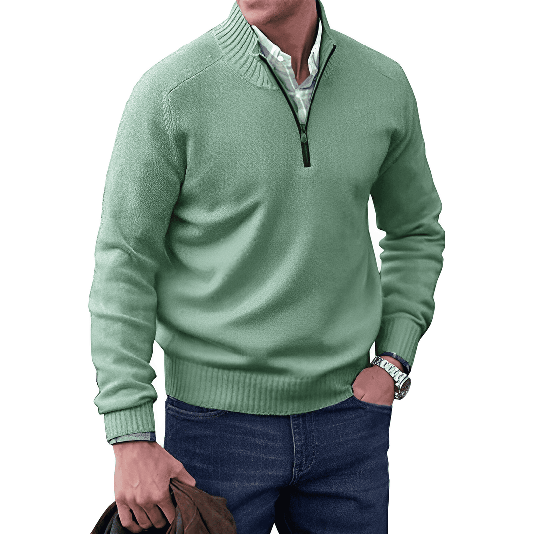 Adrien | Pull Cachemire Élégant Zippé