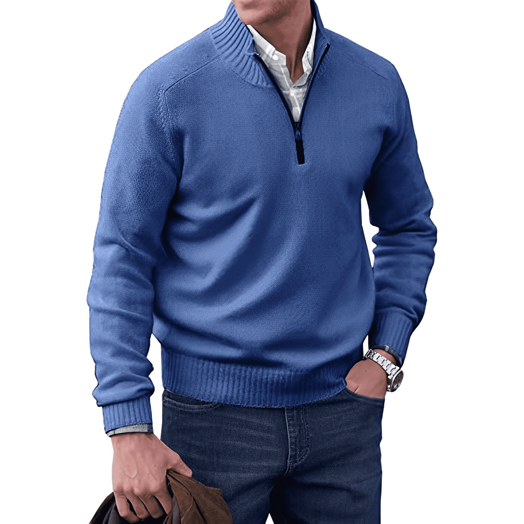 Adrien | Pull Cachemire Élégant Zippé