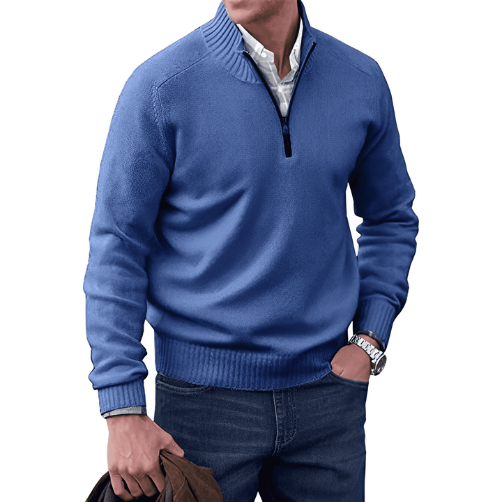 Adrien | Pull Cachemire Élégant Zippé