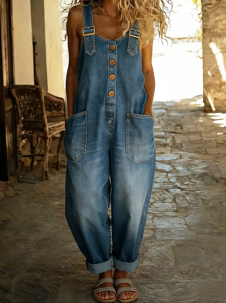 Rocio™ | Combinaison denim ajustable